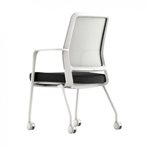 Krede - K30S-01-BS Four Legged Chair (White Frame)