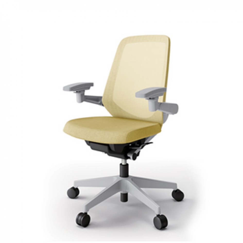 Itoki Nort Highback Office Chair yellow Front View
