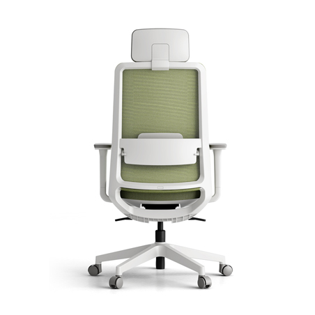 Krede - K30A-BS High Back Office Chair (White Frame)