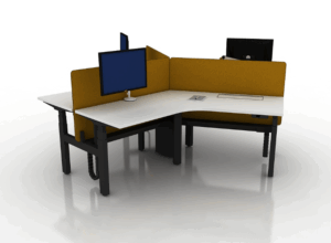 A studio image of the 120° Height Adjustable Table