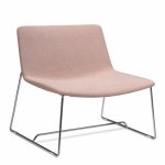 Angled view of the Liven lounge chair