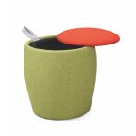 gondola green opened lid storage stool H5195