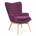 Purple Royal H5202 tufted armchair