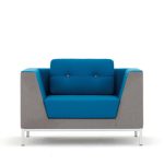 Vanimeo H5027 Blue Single Seater Sofa