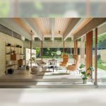 Two Allermuir Tarry lounge chairs in a modern lounge