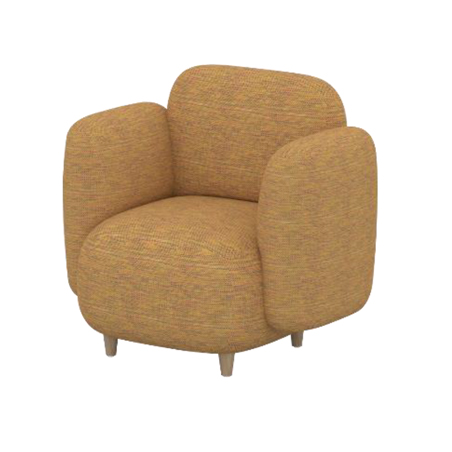 retrax design single seater sofa with armrest