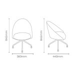 CARMEL SWIVEL CHAIR SIZE